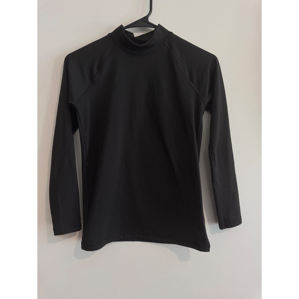 DSG Cold Weather Compression Shirt Boys Large (14-16) Black‎ Fleece Lined Mock